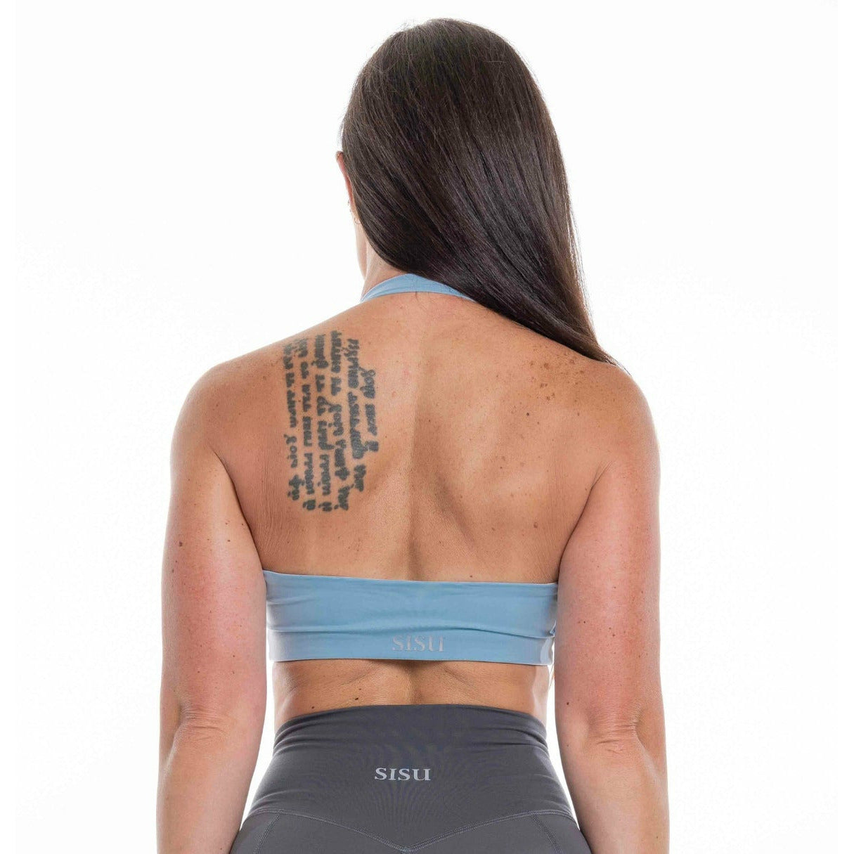 neck halter sport bra