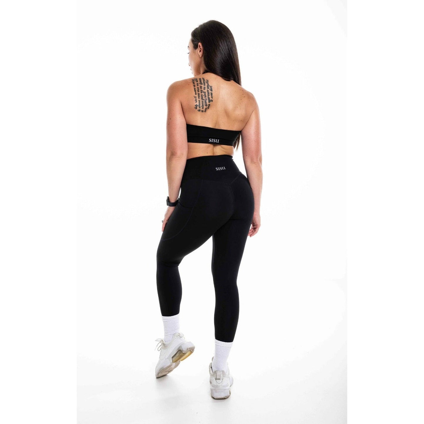 neck halter sport bra