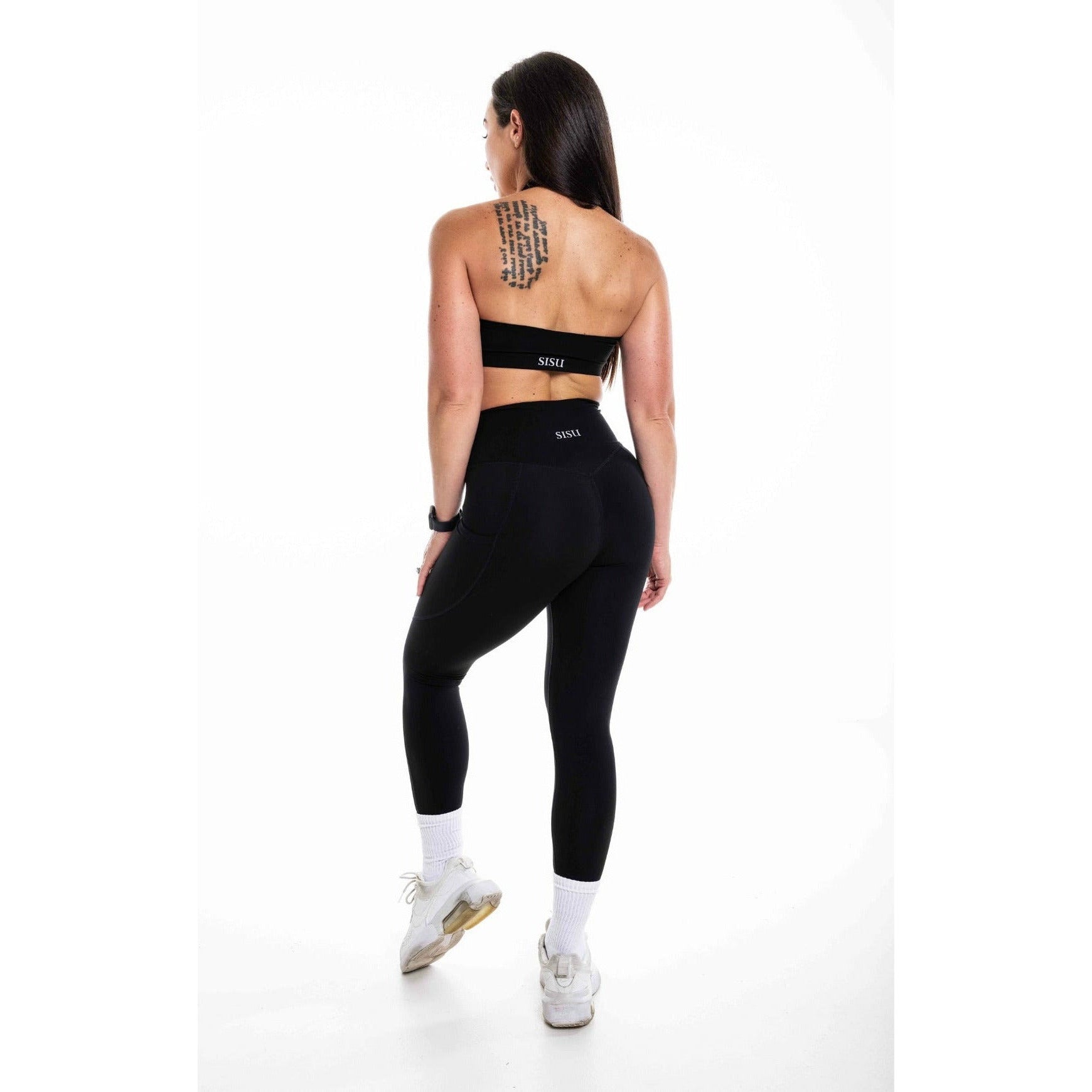 neck halter sport bra